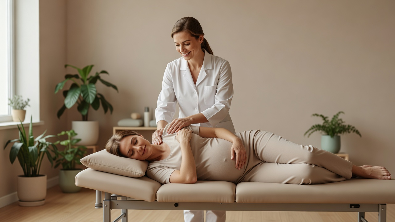 Consulta fisioterapia mujer