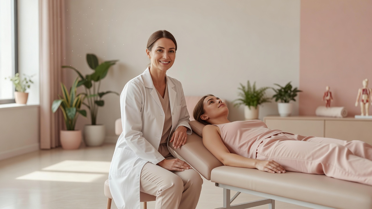 Mujer realizando ejercicios pélvicos